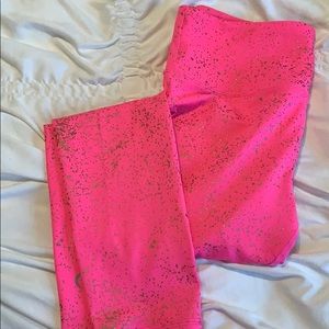 Zyia pink and gold light n tights